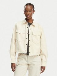 G-Star Raw Kurtka jeansowa D29107-E362 Kremowy Relaxed Fit. Białe kurtki G-Star Raw, l, bez wzorów, z bawełny, bez kaptura. Za 509.99 zł.