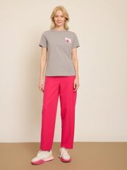 BGN Koszulka w kolorze szarym rozmiar: 36. Szare bluzki BGN, bez wzorów, bez kołnierzyka, bez ramiączek. Za 56.99 zł.