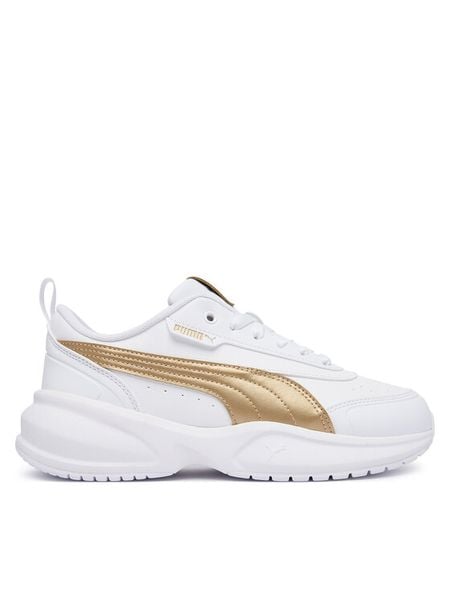 Puma Baleriny Cilia 2 Mode Metallic Glam 408272 01 Biały. Białe baleriny Puma, bez wzorów, ze skóry, bez obcasa. Za 299.99 zł.