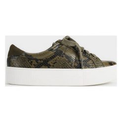 Parfois - Buty. Zielone obuwie sportowe Parfois, z gumy, bez zapięcia. W wyprzedaży za 99.90 zł.