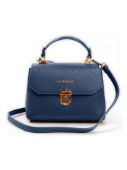 Lia Biassoni Skórzana torebka "Calopinace" w kolorze granatowym - 23 x 16 x 12 cm rozmiar: onesize. Niebieskie torby na ramię Lia Biassoni, bez wzorów, z materiału, na ramię, bez dodatków. Za 260.99 zł.