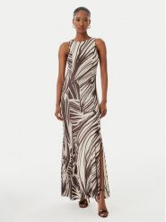 Guess Sukienka wieczorowa W6GK13 K2943 Brązowy Slim Fit. Brązowe sukienki Guess, l, z aplikacjami, z syntetyku, wizytowe, bez kołnierzyka, bez ramiączek. Za 524.99 zł.