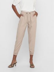 ONLY Spodnie dresowe 15203946 Beżowy Regular Fit. Brązowe spodnie dresowe Only, bez wzorów, z dresówki. Za 139.99 zł.