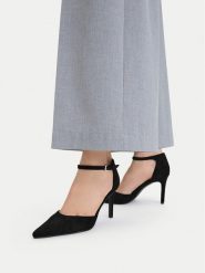 DeeZee Szpilki CEO-TS6391-01 Czarny. Czarne szpilki DeeZee, bez wzorów, z materiału, bez obcasa, na szpilce, bez zapięcia. Za 129.99 zł.