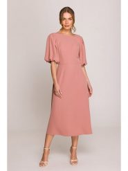 Stylove Sukienka w kolorze jasnoróżowym rozmiar: S. Różowe sukienki Stylove, s, bez wzorów, bez kołnierzyka, bez ramiączek, maxi. Za 323.95 zł.