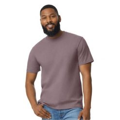 Koszulka Unisex Dla Dorosłych Softstyle Midweight. Fioletowe bluzki GILDAN, xl, bez wzorów, sportowe, bez kołnierzyka, bez ramiączek. Za 55.99 zł.
