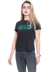 DAMSKI T-SHIRT WRANGLER SS GRAPHIC TEE FADED BLACK W7Z4EVXV6 112132172. Czarne t-shirty Wrangler, s, bez wzorów, bez kołnierzyka, bez ramiączek. Za 69.99 zł.