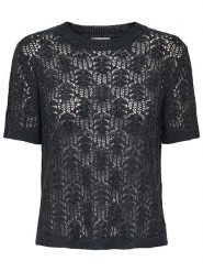 JDY Koszulka dzianinowa w kolorze czarnym rozmiar: M. Czarne bluzki JDY, m, bez wzorów, z dzianiny, bez kołnierzyka, bez ramiączek. Za 65.38 zł.