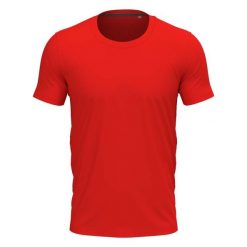 Wrzosowa Elastyczna Koszulka Unisex Dla Dorosłych. Czerwone bluzki STEDMAN, bez wzorów, sportowe, bez kołnierzyka, bez ramiączek. Za 74.99 zł.