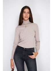 William de Faye Golf w kolorze szarobrązowym rozmiar: 40. Brązowe golfy William de Faye, bez wzorów, z kaszmiru, bez ramiączek. Za 130.99 zł.