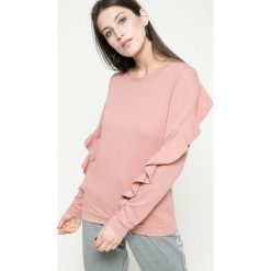 Vero Moda - Bluza. Szare bluzy sportowe Vero Moda, l, z bawełny, bez kaptura. W wyprzedaży za 49.90 zł.