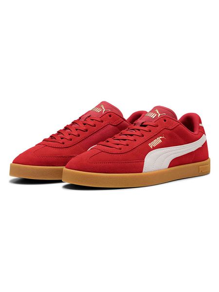 Puma Skórzane sneakersy "Club II Era" w kolorze czerwonym rozmiar: 44. Czerwone trampki Puma, bez wzorów, bez zapięcia. Za 174.84 zł.