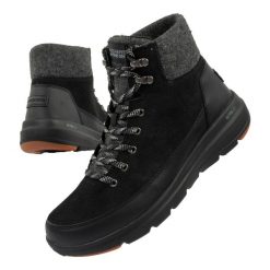 Buty sportowe damskie Skechers. Czarne obuwie sportowe Skechers, z syntetyku, bez zapięcia, trekkingowe, Skechers Sport. Za 249.00 zł.