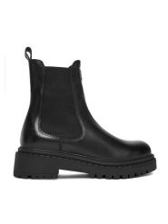 G-Star Raw Sztyblety EO-DAMLA-25FW26 Czarny. Czarne botki G-Star, bez wzorów, ze skóry, bez obcasa, na płaskiej podeszwie, bez zapięcia. Za 479.99 zł.