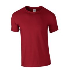 Koszulka Softstyle Dla Dorosłych Unisex. Czerwone bluzki GILDAN, xl, bez wzorów, sportowe, bez kołnierzyka, bez ramiączek. Za 29.99 zł.