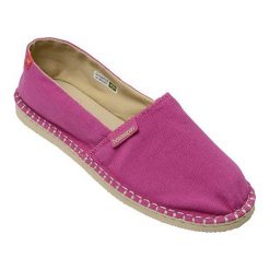 Havaianas - Espadryle. Czerwone espadryle Havaianas, bez wzorów, z gumy, bez obcasa, bez zapięcia. W wyprzedaży za 79.90 zł.