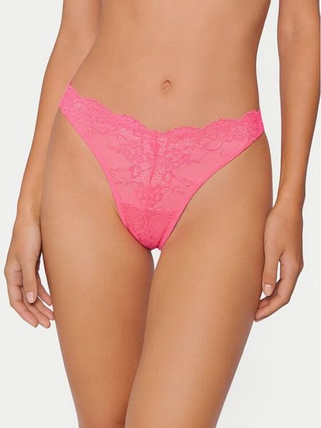 Guess Stringi O4YE01 PZ01C Różowy. Czerwone stringi Guess, z aplikacjami, z syntetyku. Za 118.99 zł.