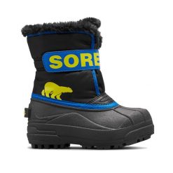 Śniegowce juniorskie Sorel Snow Commander. Czarne trapery i śniegowce Sorel. W wyprzedaży za 229.00 zł.