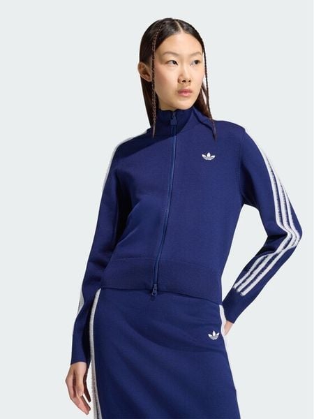 Adidas Kardigan Firebird KW2588 Granatowy Regular Fit. Niebieskie kardigany Adidas, l, bez wzorów, z syntetyku. Za 284.99 zł.