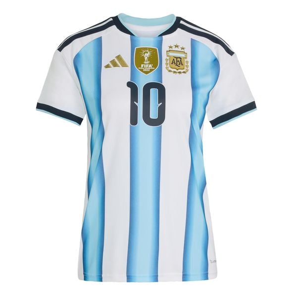 Koszulka podstawowa Argentina 26 Messi. Białe bluzki Adidas, bez wzorów, sportowe, bez kołnierzyka, bez ramiączek. Za 439.00 zł.