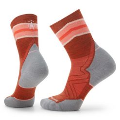 Skarpety Biegowe Damskie Smartwool Run Targeted Cushion Mid Crew Sock. Brązowe skarpety Smartwool, bez wzorów. Za 84.99 zł.