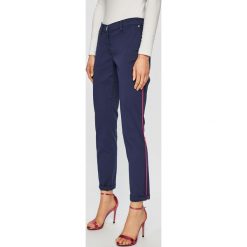 Trussardi Jeans - Spodnie. Niebieskie spodnie materiałowe Trussardi Jeans, na co dzień, bez wzorów, z jeansu. W wyprzedaży za 269.90 zł.