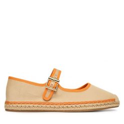 Espadryle Tommy Hilfiger. Brązowe espadryle TOMMY HILFIGER, bez wzorów, bez obcasa, bez zapięcia. Za 329.99 zł.