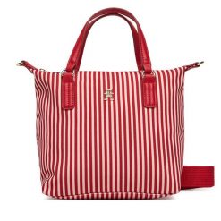 Torebka Tommy Hilfiger. Czerwone torebki klasyczne TOMMY HILFIGER, bez wzorów, bez dodatków. Za 259.99 zł.