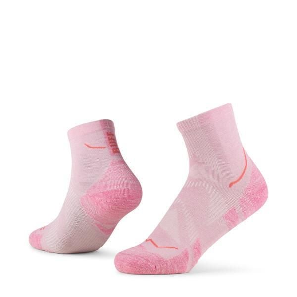Skarpety BUFF Dryflx Quarter. Czerwone skarpety Buff, bez wzorów, z elastanu. Za 94.99 zł.