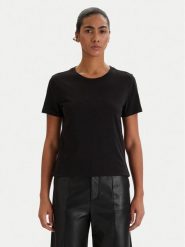 Armani Exchange T-Shirt XW001459 AF10356 UC001 Czarny Regular Fit. Czarne t-shirty Armani Exchange, s, bez wzorów, z bawełny, bez kołnierzyka, bez ramiączek. Za 269.99 zł.