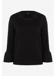 More & More Sweter w kolorze czarnym rozmiar: 36. Czarne swetry More & More, s, bez wzorów, z wiskozy, bez ramiączek. Za 162.87 zł.