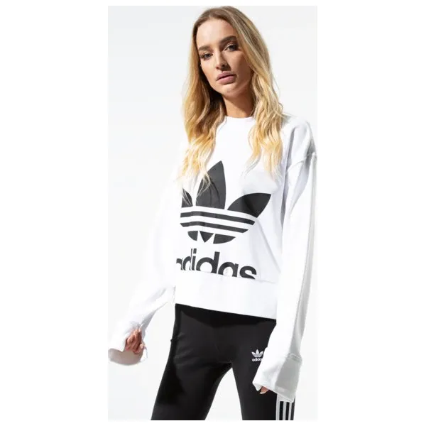 Adidas Bluza Bellista Sweater , biały, rozmiar S. Białe bluzy Adidas, s, bez wzorów, z bawełny, bez kaptura. Za 249.99 zł.