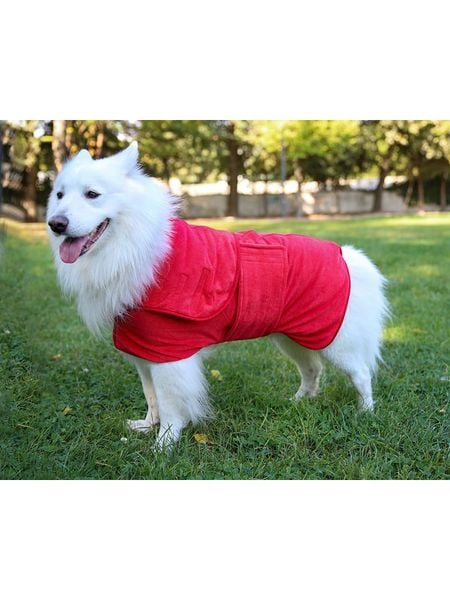 Paws&Whiskers Płaszcz w kolorze czerwonym dla psa rozmiar: L. Czerwone płaszcze Paws&Whiskers, l, bez wzorów, bez kaptura. Za 329.95 zł.