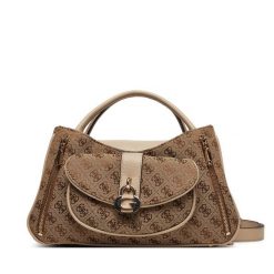 Torebka Guess. Brązowe torebki klasyczne Guess, z aplikacjami, bez dodatków. Za 749.99 zł.