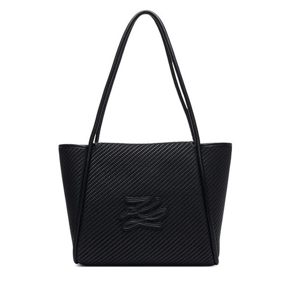 Torebka KARL LAGERFELD. Czarne shopper KARL LAGERFELD, bez wzorów, bez dodatków. Za 1,299.00 zł.