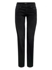 ONLY Dżinsy - Regular fit - w kolorze czarnym rozmiar: S/L32. Czarne jeansy Only, l, z aplikacjami, z podwyższonym stanem. Za 74.81 zł.