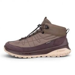 Buty trekkingowe damskie Ecco ULT-TRN. Brązowe trekkingi ecco, z materiału, za kostkę, trekkingowe. Za 795.00 zł.