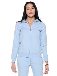Bluza miękka z kaptur na co dzień na siłownię. Fioletowe bluzy LEONE 1947 APPAREL, xl, bez wzorów, bez kaptura. Za 328.38 zł.