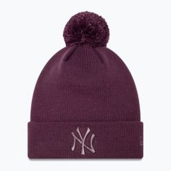 Czapka z daszkiem damska New Era Metallic Bobble Knit Beanie New York Yankees. Fioletowe czapki New Era, bez wzorów. Za 139.99 zł.