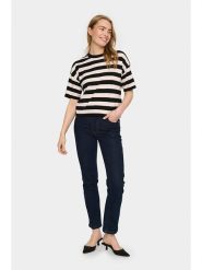SAINT TROPEZ Sweter w kolorze czarno-beżowym rozmiar: M. Brązowe swetry Saint Tropez, m, bez wzorów, z wiskozy, bez ramiączek. Za 118.84 zł.