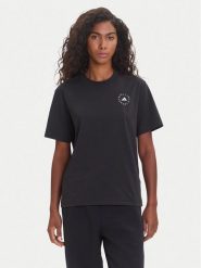 Adidas by Stella McCartney T-Shirt True Casuals HR9170 Czarny Regular Fit. Czarne t-shirty adidas by Stella McCartney, xs, bez wzorów, z syntetyku, bez kołnierzyka, bez ramiączek. Za 299.99 zł.