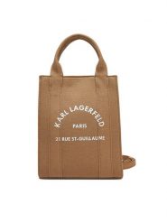KARL LAGERFELD Torebka A1W50039 Brązowy. Brązowe torebki klasyczne KARL LAGERFELD, bez wzorów, z materiału, bez dodatków. Za 249.99 zł.