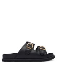 Gant Klapki 32501311 Czarny. Czarne klapki GANT, bez wzorów, ze skóry, bez obcasa. Za 499.99 zł.