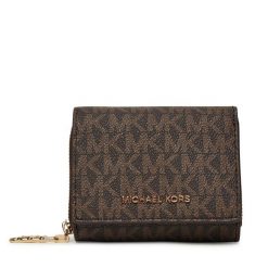 Portfel MICHAEL Michael Kors. Brązowe portfele MICHAEL Michael Kors, bez wzorów. Za 339.99 zł.