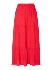 Pieces Spódnica "Tohime" w kolorze czerwonym rozmiar: XL. Czerwone spódnice Pieces, xl, bez wzorów, z bawełny, maxi. Za 114.44 zł.