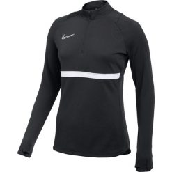 Bluza Damska Academy 21 DriFIT Quarter Zip Drill Top. Czarne bluzy Nike, bez wzorów, bez kaptura. Za 196.99 zł.