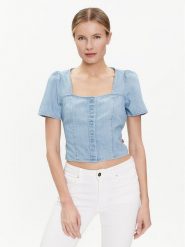 Levi's® Bluzka Pascale A7332-0004 Niebieski Regular Fit. Niebieskie bluzki s, bez wzorów, z bawełny, bez kołnierzyka, bez ramiączek. Za 319.99 zł.