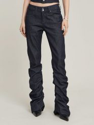 G-Star Dżinsy "G-Staq 3D" - Bootcut fit - w kolorze granatowym rozmiar: W30/L30. Niebieskie jeansy G-Star, l, z aplikacjami. Za 279.95 zł.