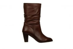 Kozaki Bayla-161 077 44579 Taupe 161568, Brązowy, Skóra naturalna - 40. Brązowe kozaki Bayla, z gumy, bez obcasa, na obcasie, bez zapięcia. W wyprzedaży za 269.10 zł.