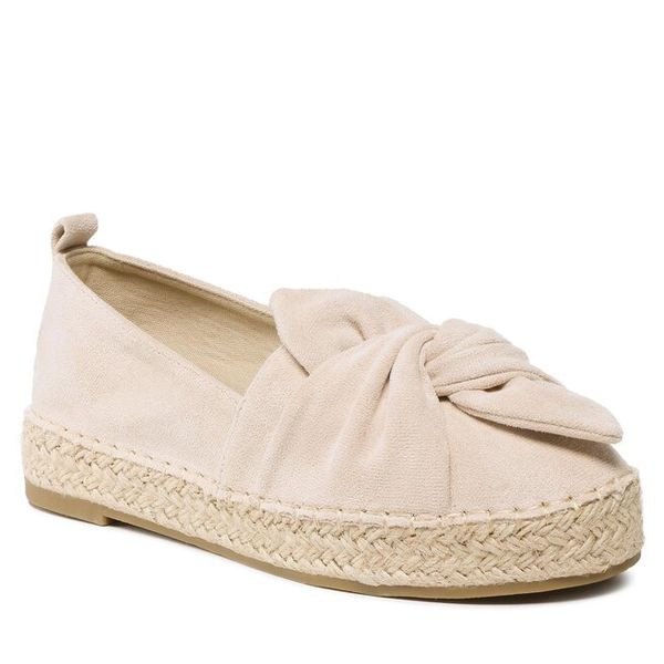Espadryle DeeZee. Brązowe espadryle DeeZee, bez wzorów, bez obcasa, bez zapięcia. Za 89.99 zł.